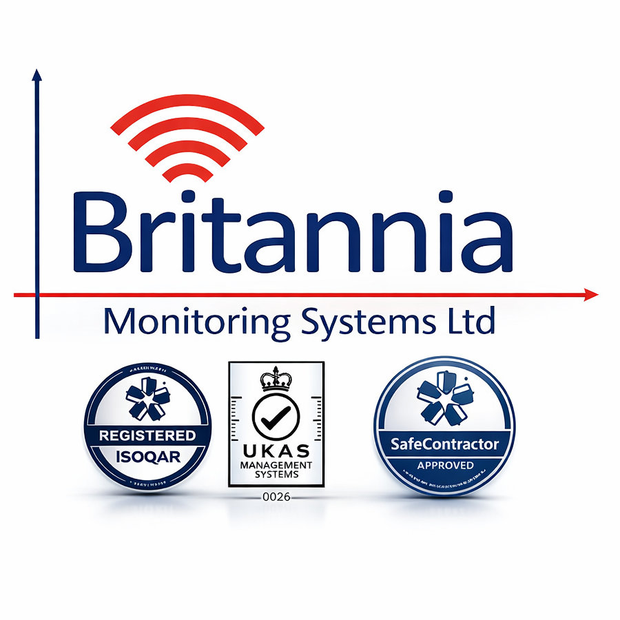 Britannia Monitoring Systems with safe contractor logo